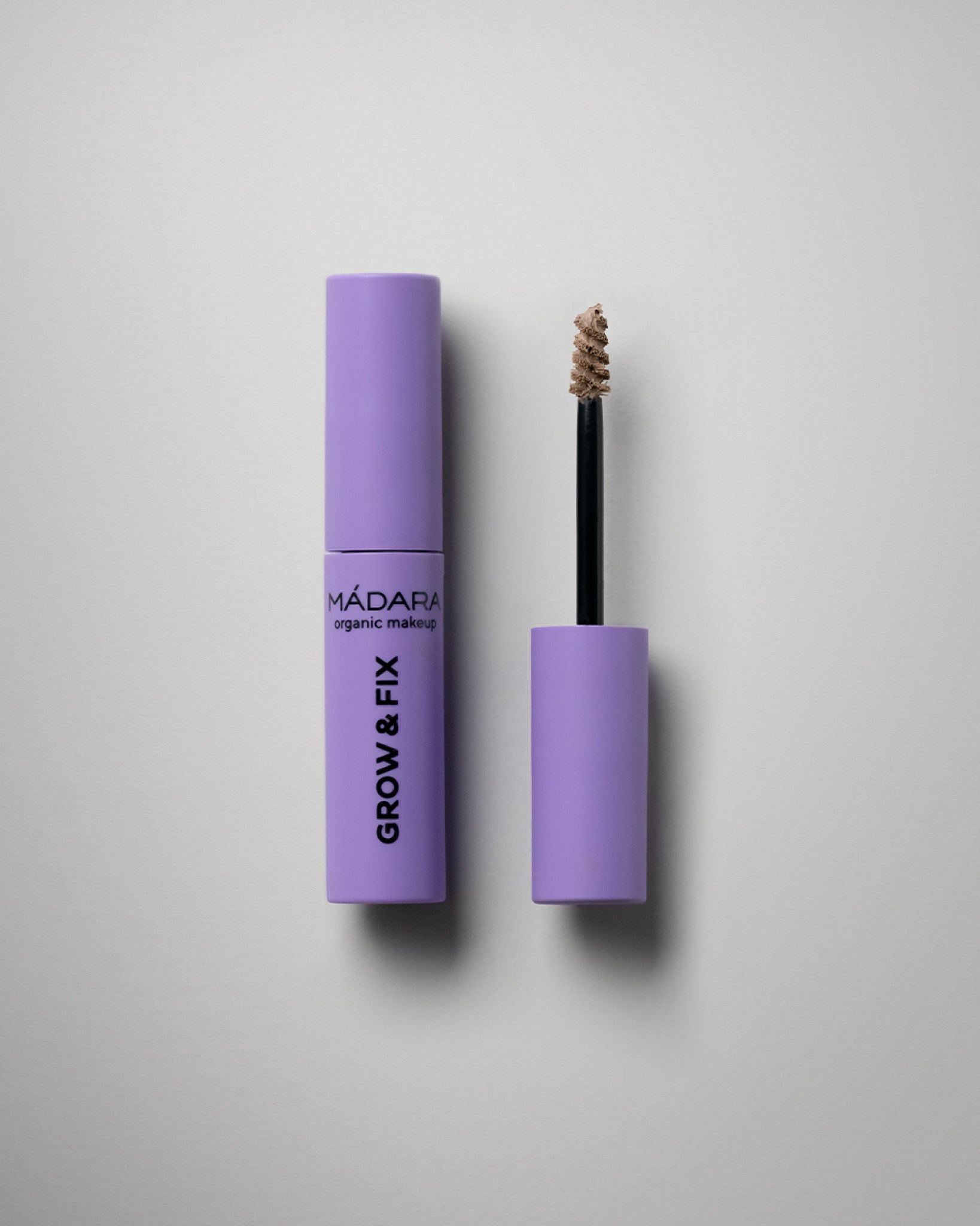 MÁDARA Organic Skincare brow and lash booster smoky blonde A6702 product photo on plain background.