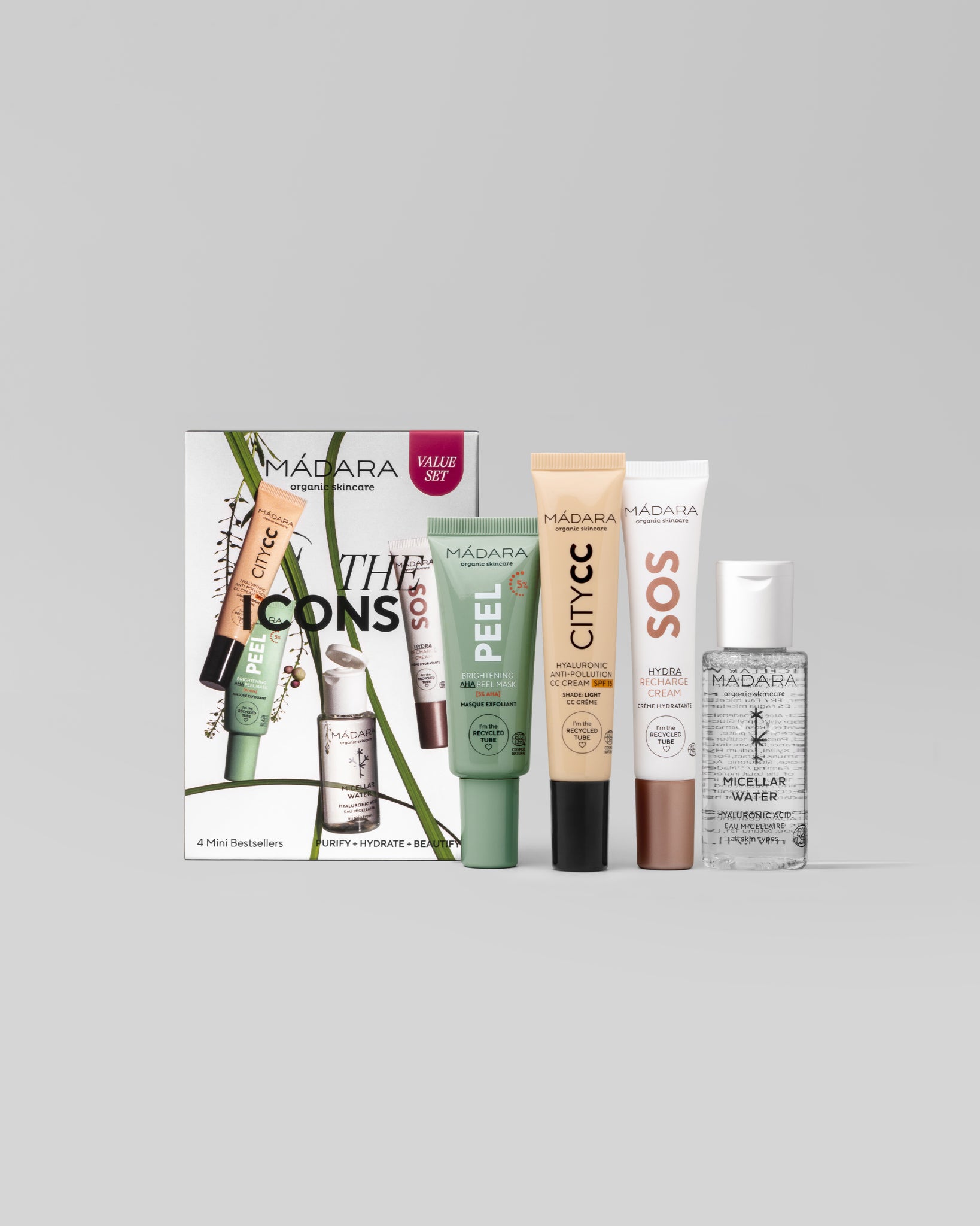 MÁDARA Organic Skincare the icons light A0033 product photo on plain background.