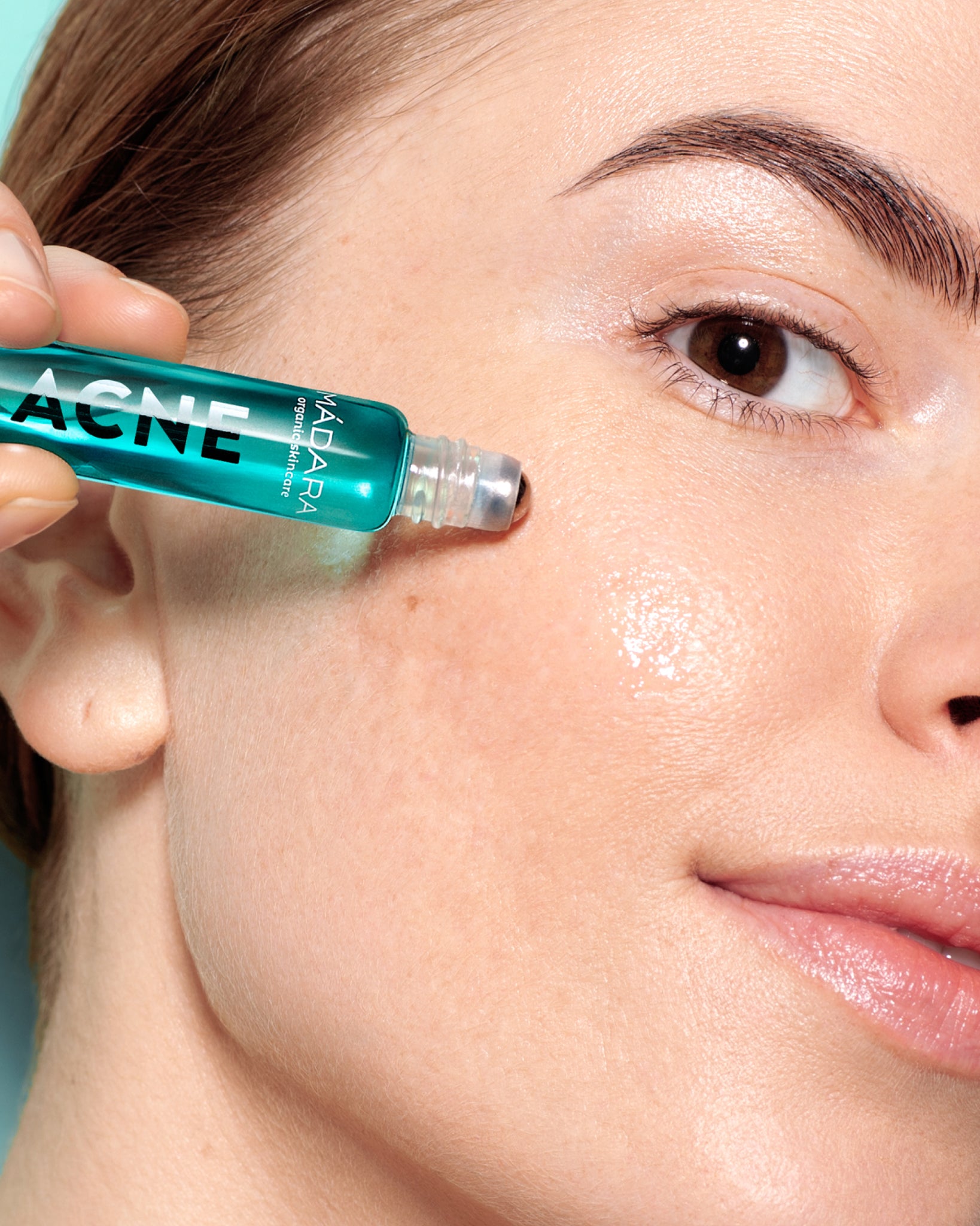 MÁDARA Organic Skincare acne spot roll on treatment N0025 product photo on plain background.