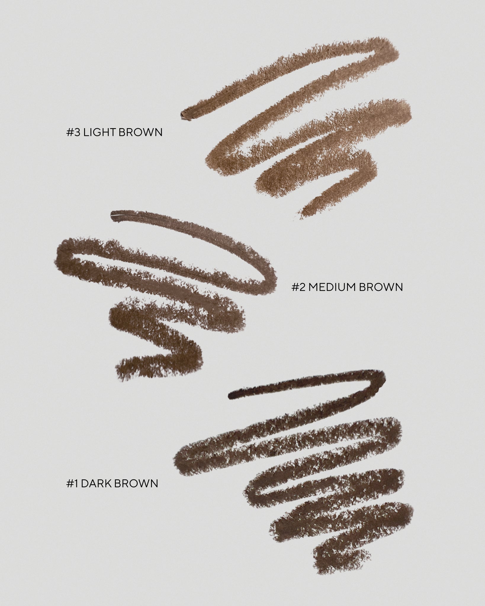 Texture close-up of MÁDARA Organic Skincare brow pencil swatches A6891 �swatch demonstrates consistency and finish.