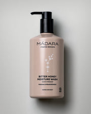 MÁDARA Organic Skincare bitter honey body wash A1082 product photo on plain background.