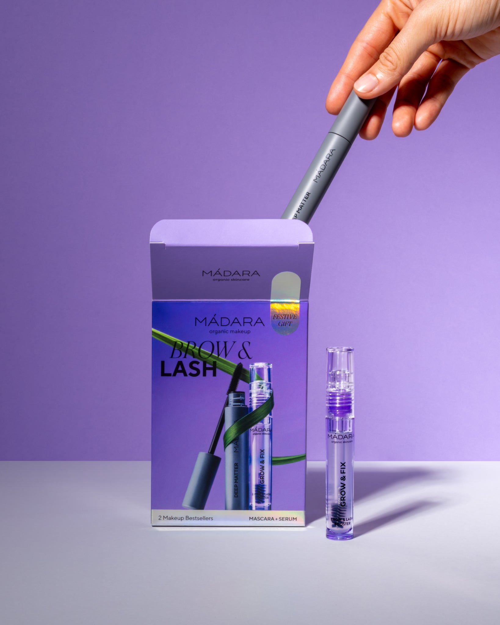 MÁDARA Organic Skincare makeup bestseller A0033 product photo on plain background.