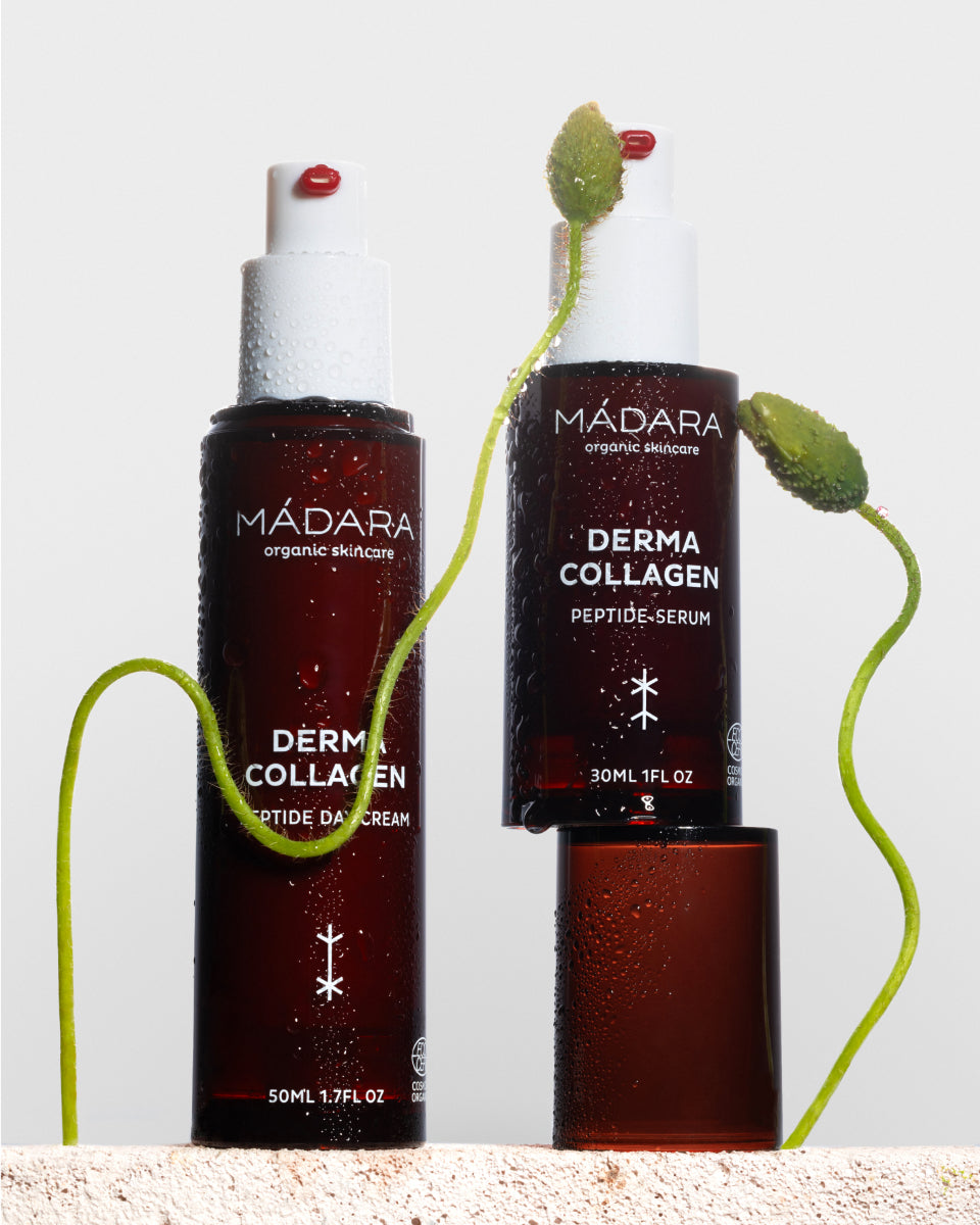 MÁDARA Derma Collagen Peptide Day Cream — hydrating organic face moisturizer with peptides for plump, voluminous, and supple skin
